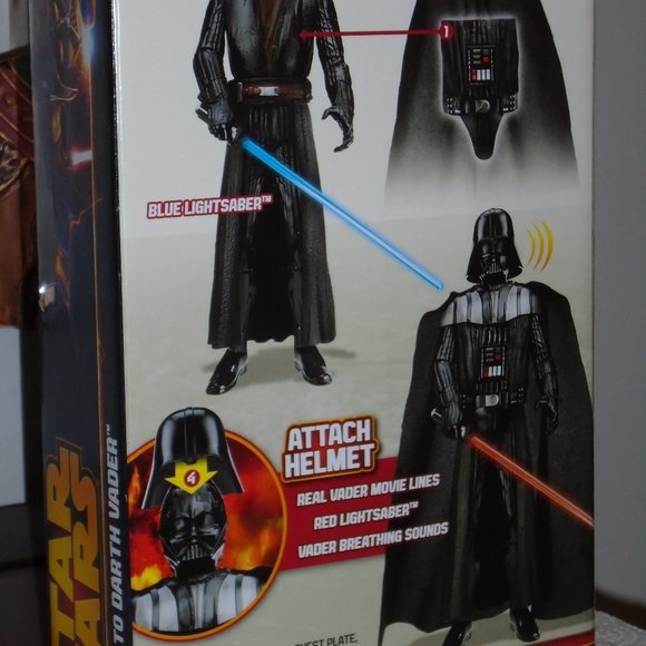 HASBRO, STAR WARS, ANAKIN TO DARTH VADER DOLL/FIGURE, ANIMATED/LIGHTS/SOUND, NEW - Picture 14 of 16